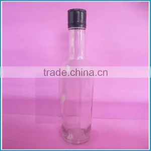 500ml Flat White Glass Whisky Bottle thumbnail-1