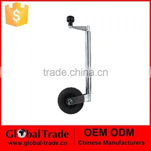 35mm Heavy Duty Telescopic Trailer Jockey Wheel With Clamp Fully Assembled Tyre..A1703. thumbnail-1