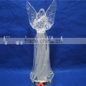 2016 Newest Design Acrylic Angel With LED Changing Color and Christmas Music thumbnail-4