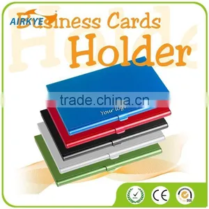 Hot Metal Business Card Holder Credit Slim Snap Shut Pocket Wallet thumbnail-1