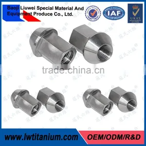 Polished Gr5 M12*1.25/1.5*23.5 Titanium Lug Nut thumbnail-1