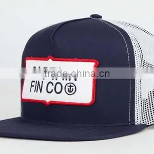 Custom 5 Panel Embroidery Patch Trucker Cap Mesh Cap thumbnail-3