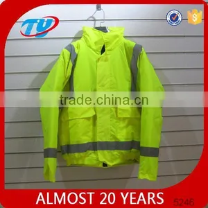 2017 TY16 Yellow Work Jackets Reflective Safety Jacket thumbnail-1