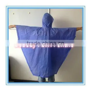 PEVA Ladder-Shaped Sky Blue Poncho thumbnail-3