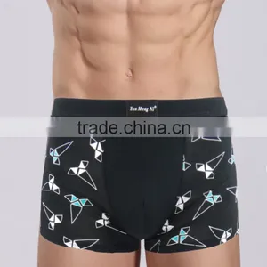 Fancy Printing Men's Shorts Bamboo Fiber Material Men Panties Sexy Boxers thumbnail-4