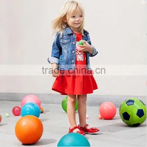 Newest Spring/autumn Girls Denim Jacket,britain Denim Coat thumbnail-1