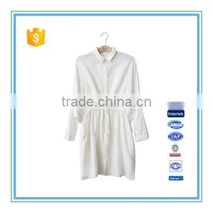 Spring And Summer Long Sleeves Double Layer Cotton Long Women Shirt thumbnail-1