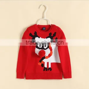 Hot Sale Winter Sweater Christmas Wear Swearter for Baby Girls thumbnail-1