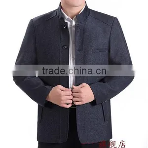 2017 Fashion Style High Quality Custom Stand Collar Jackets for Men thumbnail-1