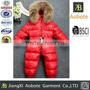 2016 Hot Saling Siamese Trousers Hoody Belt Kid Down Jacket thumbnail-1