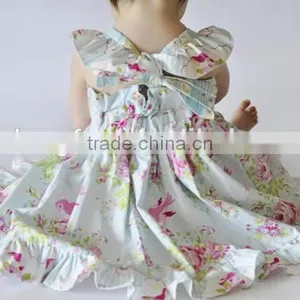 Little Girls Spring Flower Dress Kids Easter Cute Dress thumbnail-5