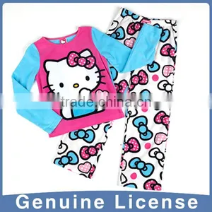 Children Pajama Set Polyester Sleeping Wear Hello Kitty Design thumbnail-1