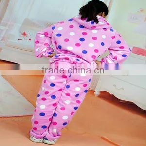100% Polyester Printed Coral Fleece Girl's Pajamas/ Sleepwear / Dressing Gow thumbnail-6