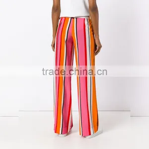 New Trendy Multicolored Striped Ladies Fashion Pants thumbnail-3