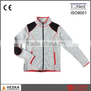 Warm Windstopper Polar Fleece Needle Polyester Knitted Women Clothes Jacket thumbnail-1