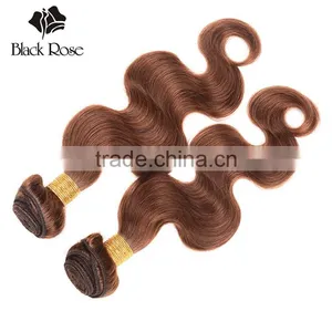 Black Rose Colored Brazilian Hair Weave, Wholesale Brown Color 4# Body Wave Human Hair Extension thumbnail-6