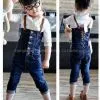New Hot Girls Kids Childrens Denim Pants Overalls Jeans Bib Casual Clothes Blue thumbnail-1