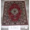 Hand Knotted Pure Silk Rugs in Size 1.5x2 thumbnail-2