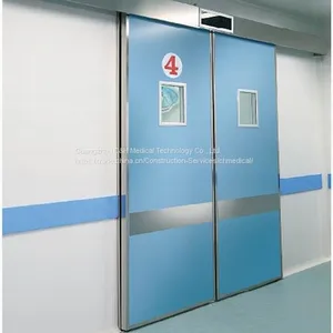 Laminar Air Flow Clean Operating Theater Equipment: Automatic Sliding Air Tighting Sealed / Hermetic Operating Theater Doors thumbnail-4