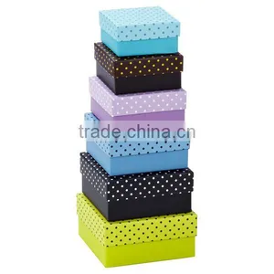 Gift Packaging Gift Boxes Swiss Dot Nested Boxes thumbnail-1