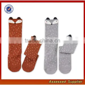 Wholesale Custom Girl and Boy Cotton Colorful Animal Cartoon Tube Socks for Baby Knee High Socks JH58 thumbnail-4