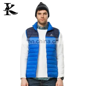 Western Winter Khaki Ultralight Windbreaker Mens Down Vest Jacket thumbnail-2