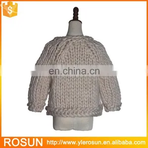 Supplier Soft 100% Wool Handmade Sweater for Babies thumbnail-2