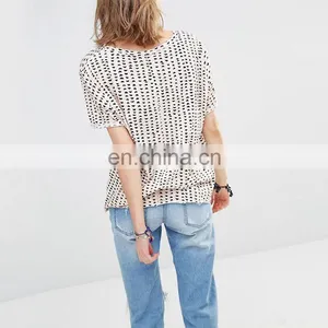 New Model 95 Cotton 5 Spandex Wholesale Custom All Over Print T-shirt thumbnail-4