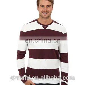 Cotton Stripe Long Sleeve Tshirt/2014 High Quality Men Fashion Tshirt/Custom Tshirt Clothing Factory Model-sc400 thumbnail-1