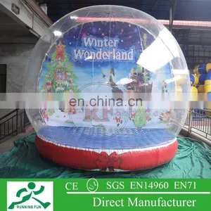 Customized Charming Giant Inflatable Snow Globe for Christmas Sweet Night thumbnail-1