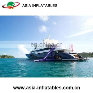 Inflatable Houseboat Slide/ Giant PVC Yacht Floating Water Slide thumbnail-1