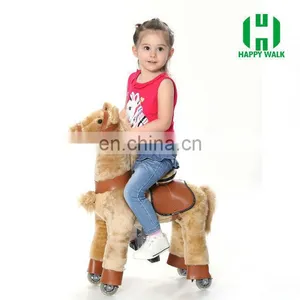 Hot Sale Rocking Horse With Wheels, Riding Toy Horse on Wheels for Kid and Adult thumbnail-5