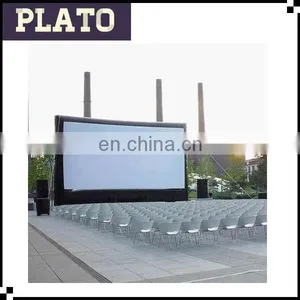 Wedding Inflatable Screen Projector Inflatable Black Frame Stand Screen thumbnail-1