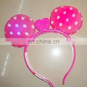 Cheap Party Plastic LED Flashing Lighted Mouse Ear Headband PH-0056 thumbnail-1