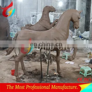 Lifesize Resin Horse Statue for Garden Decoration thumbnail-6