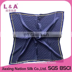2017 Mens Silk Satin Scarf Digital Printing Hand Rolled thumbnail-1