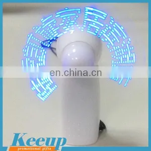Personalized LED Flashing Message Pocket Fan With Lanyard thumbnail-1