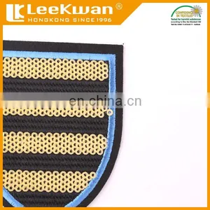 Custom High Quality Embroidered Patch, Sequin Embroidery Patches for School Uniform thumbnail-2