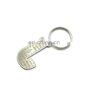 Custom Metal J Shape Keychain for Sale thumbnail-1