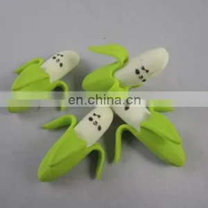 4pc Banana Shape Eraser Set Children Fancy Fruit Eraser Set thumbnail-1
