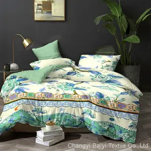 Custom Woven Fabric 100% Polyester Disperse Printing Hotel Bed Sheets for Home Textiles thumbnail-2