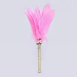 Unique Pink Feathers Top Signature Pen With Elegance Design for Wedding/advertisement Gift thumbnail-3