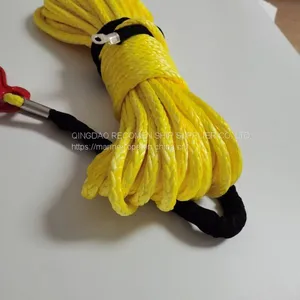 RECOMEN ROPE Pre-stretched Synthetic Winch Rope for Electric Winch With Thimble Hook Protective Sleeve and Nose thumbnail-2