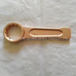 Non-sparking Tools Slogging Wrench Spanner Ring End ATEX Tools Be-Cu thumbnail-1