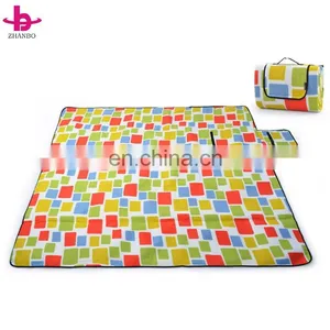 Wholesale Cheap Polar Fleece China Factory Waterproof Custom Disposable Picnic Blanket/Outdoor Picnic Mat thumbnail-1