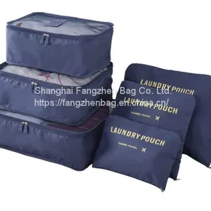 Polyester Cosmetic Wash Bag Women Hanging Toiletry Bag For TravelCustom 6 Set Packing Cubes, Travel Luggage Organizers With Laundry Shoe Bag thumbnail-3