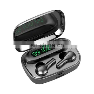 New Arrival R3 Bluetooth Headset Triple Digital Display With Tail Rod Dual Ear Wireless TWS Touch 5.0 Sports Bluetooth Headset thumbnail-2
