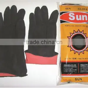 Latex Household Gloves Flock Lined thumbnail-1