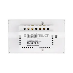 WIFI Israel Standard Smart Touch Crystal Tempered Smart Switch Board Wall Switch thumbnail-6