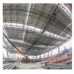 Prefabricado Long Span Steel Structure Roof Aircraft Hangar Construction thumbnail-1